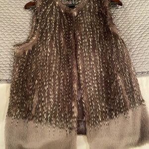 Faux fur vest